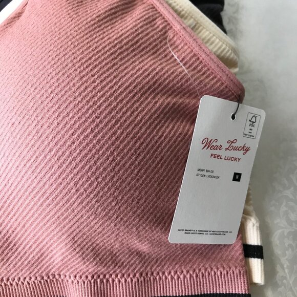 LUCKY BRAND Women's Full Figure Ribbed Comfort Bra 3-Pack NEW Size : 1XL - Picture 7 of 8